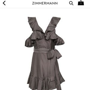 NWT Zimmermann Belted Ruffled mini dress